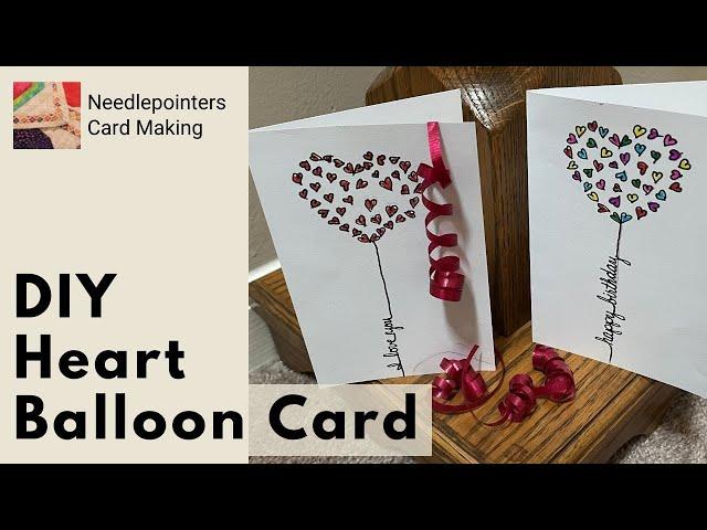 Super Easy and Creative DIY Heart Balloon Card