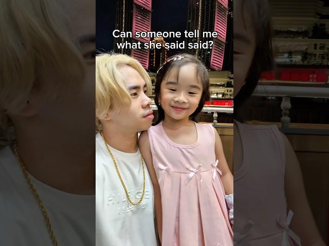 Can someone tell me what she said? 