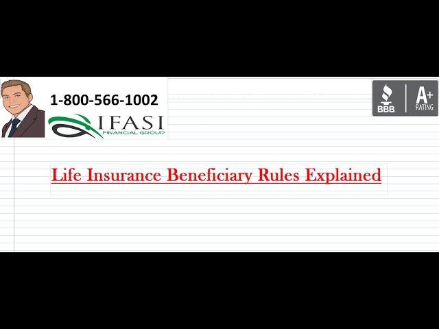 Life Insurance Beneficiary Rules - Life Insurance Beneficiary Rule