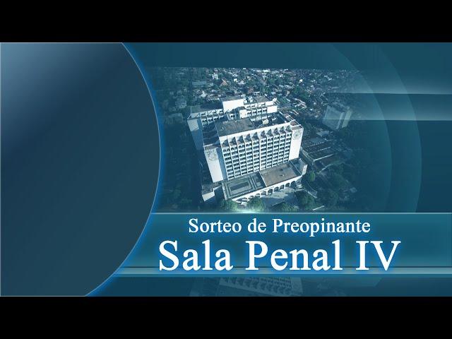 08-11-2024 Sorteo de Preopinantes Sala Penal IV