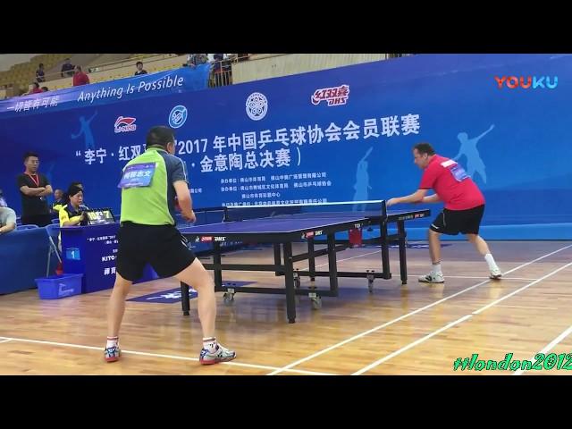 Jan Ove Waldner vs He Zhi Wen | 2017 CTTA Grand Finals