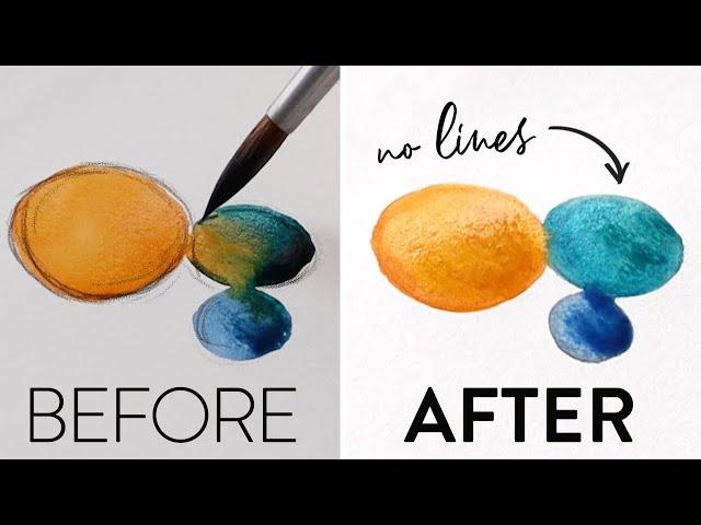 ELIMINATE pencil lines with one EASY trick | Watercolor Sketching Hack