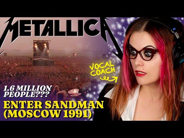 This Crowd is INSANE! Music + vocal analysis of “Enter Sandman” Metallica ft. 1.6 MILLION fans