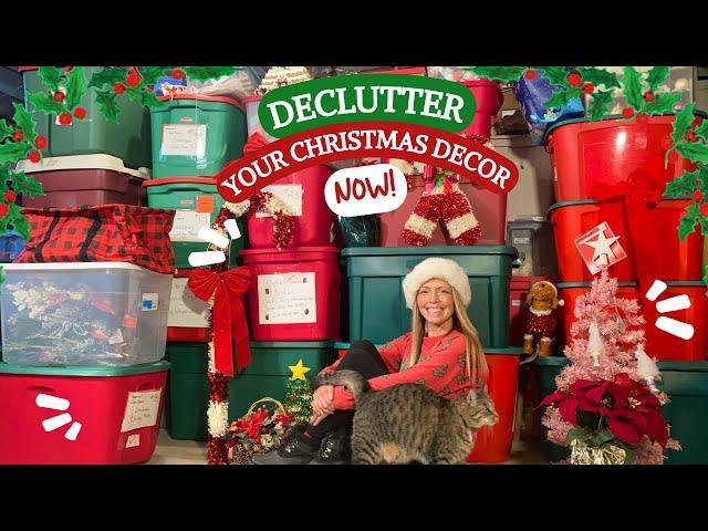 Declutter Your Christmas Decor NOW! Stress Free Holidays