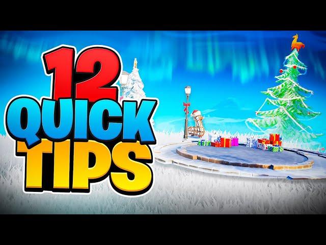 12 Quick Tips Every Fortnite Player Needs To Know In Winterfest Update (Zero Build Tips & Tricks)