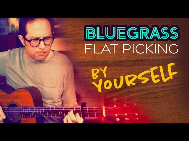 Bluegrass Flatpicking Guitar Lesson - good practice for left & right hand synchronization - EP458