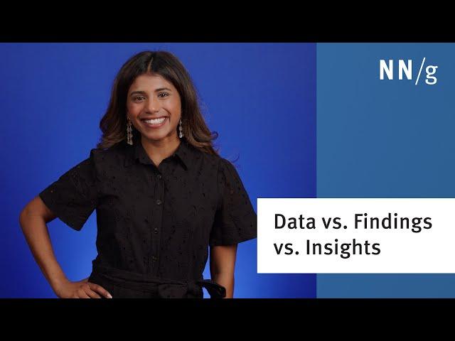 Data vs. Findings vs. Insights