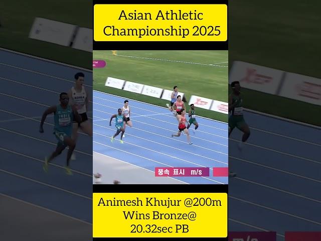 Animesh Khujur Wins Bronze for India! #AsianChampionships2025