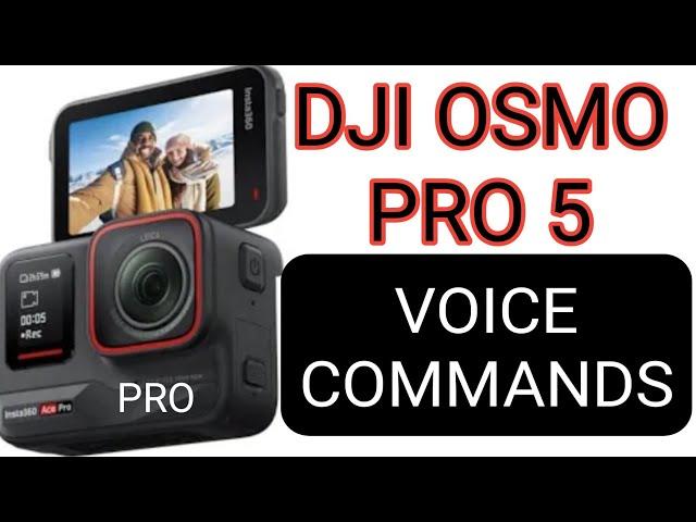 Voice Commands  - Dji Osmo Action 5