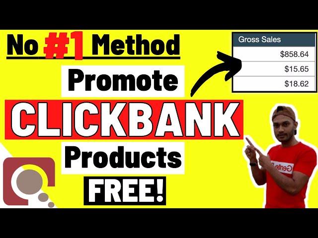 No #1 Method to Promote Clickbank Products For Free | ️ (Complete Clickbank Tutorial 2021)