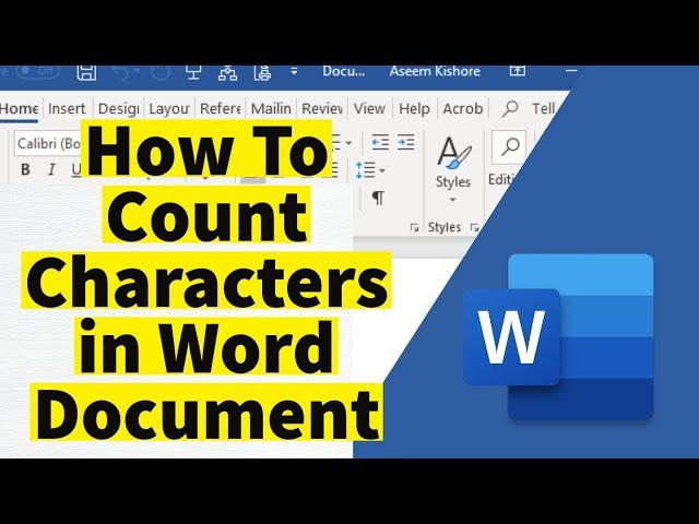 How to Count Characters in Word Document (2022)