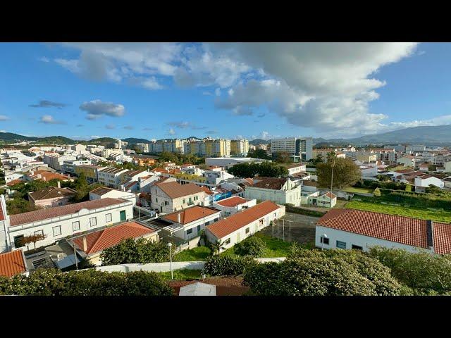 Ponta Delgada Walk on a windy Saturday Morning, Sao Miguel Azores Portugal - 14.12.2024 #walkingtour