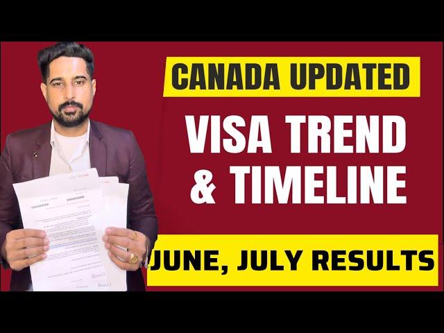 Canada June July Applications result time | Canada visa processing time | Canada visa updates 2024