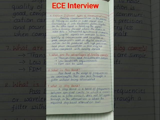 ECE Interview Questions and Answers 6/Electronics Engineering Interview questions & Answers