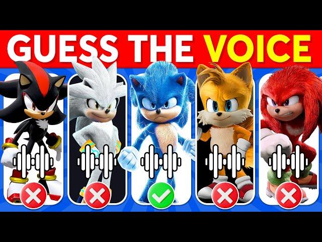 Guess The Sonic the Hedgehog 3 Characters by Voice  Sonic the Hedgehog 3 Movie Quiz