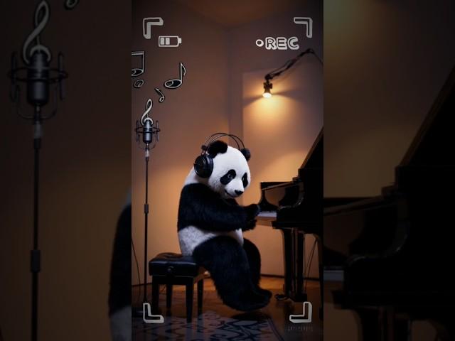 Piano Panda MagicPanda! !#viral #foryou #cutepanda #funnyanimals #piano #adorable #trending #music