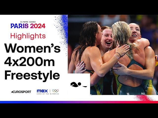 DOMINATION!  | Women's Swimming 4x200m Freestyle Relay Highlights | #Paris2024