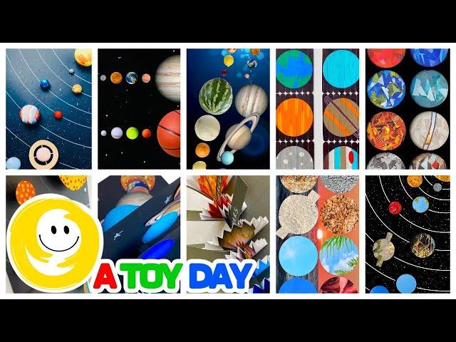 Top 10 DIY Learn Planets Compilation 🪐 | Best 10 Solar System Projects for kids to learn planets