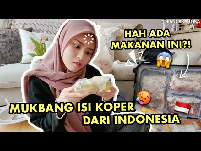 UNBOXING KOPER DARI INDONESIA  MUKBANG TITIPAN MAKANAN DI LUAR NURUL  GAK NYANGKA ADA INI!