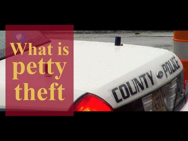 What is petty theft? | Pennsylvania Criminal Defense & Personal Injury Lawyers