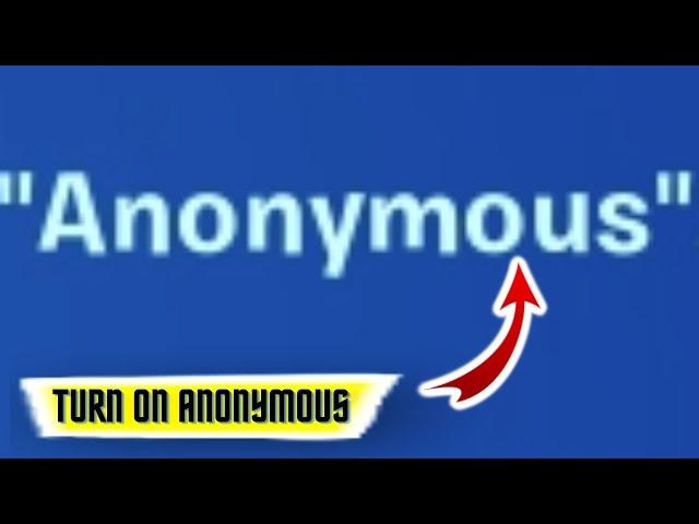 How to TURN ON ANONYMOUS MODE in fortnite (2023) | Anonymous name fortnite | Fortnite Anonymous Mode