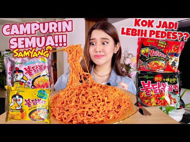 MUKBANG 4 JENIS SAMYANG SEKALIGUS!! KOK MALAH MAKIN PEDES??!