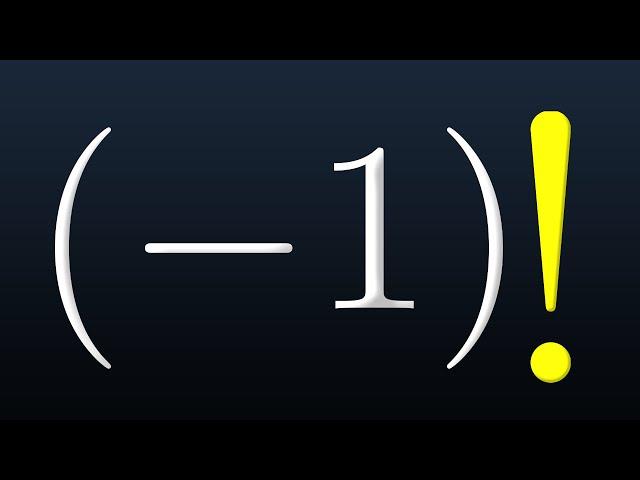 The Secret Behind -1 Factorial