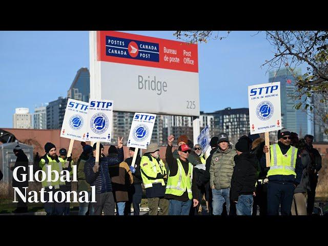 Global National: Nov. 15, 2024 | Canada Post strike could mean a difficult holiday season ahead