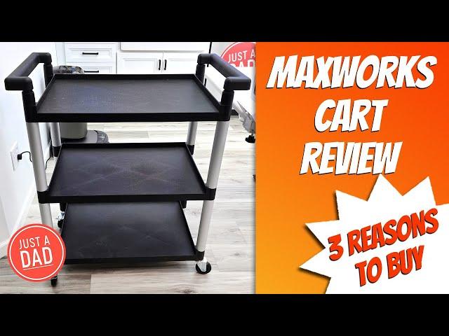 MaxWorks 80774  3-Shelf Utility Cart REVIEW  3 Reasons to Buy