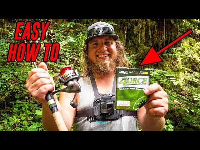 HOW To Put Line On A SPINNING Reel (EASY!)