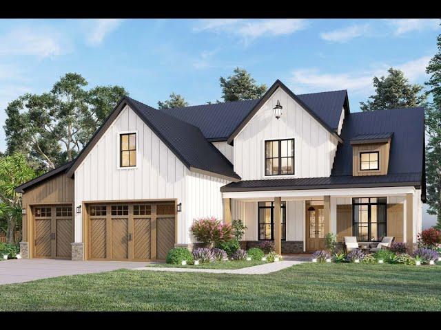 Modern Farmhouse Plan Walkthrough Tour - Plan 12230JL Architectural Designs