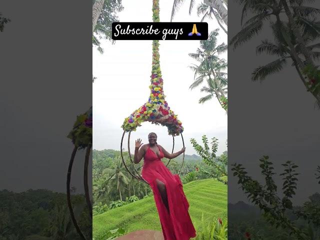 Enjoying swing in Bali# my dream vacation #subscribe 