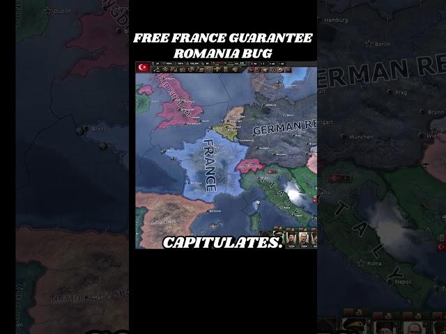 The "Free France Guarantees Romania" Bug! | Hearts of Iron 4