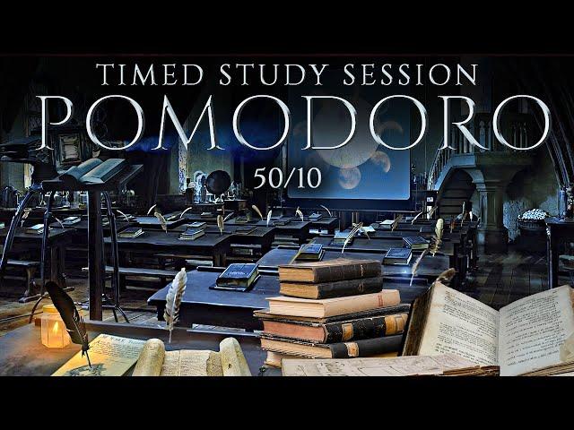 Defense Against the Dark Arts  POMODORO Study Session 50/10 - Harry Potter Ambience  Focus & Study