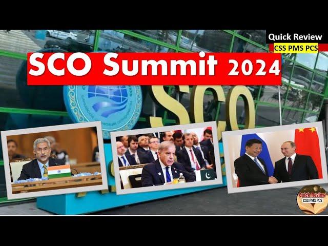 Analysis of SCO Summit 2024