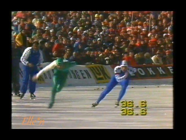 World Championships Allround Innsbruck 1990 - 1500 m Hadschieff - Van der Burg