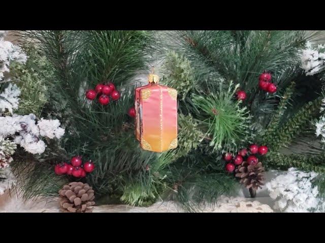 Mexico Suitcase - Glass Christmas Ornament