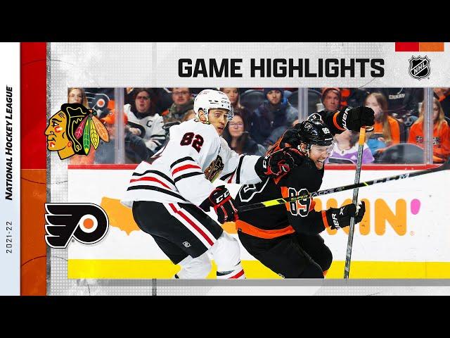 Blackhawks @ Flyers 3/5 | NHL Highlights 2022