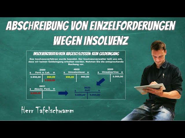 Abschreibung von uneinbringlichen Forderungen wegen Insolvenz + Korrektur der Umsatzsteuer