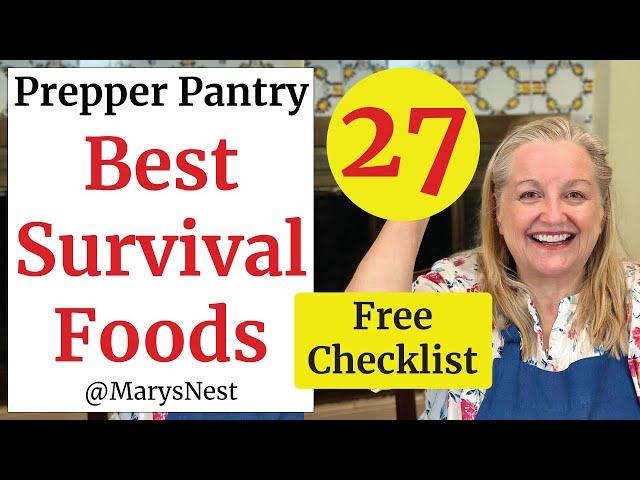 27 BEST Survival Foods to Stock Up on NOW for Your Prepper Pantry