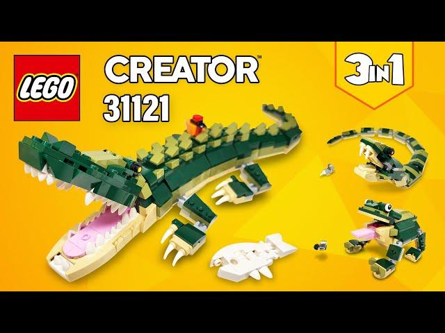 LEGO® Creator 3in1 Crocodile (31121)[454 pcs] Snake & Frog | Building Instructions | TBB