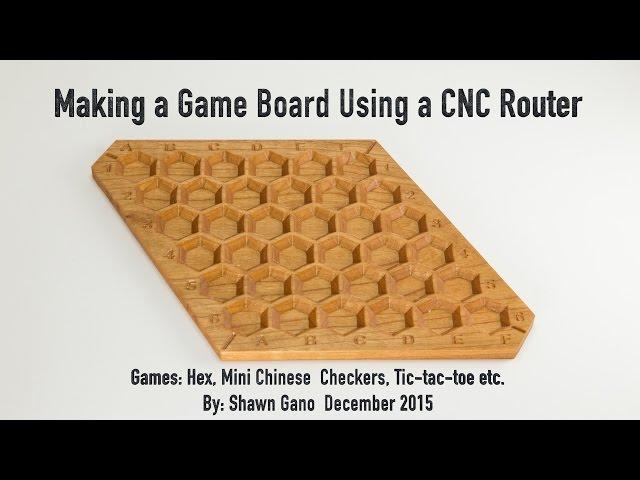 Making a Game Board with a CNC Router