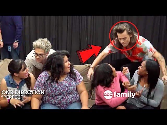 Harry Styles Surprising Fans with One Direction! FAN KISS 