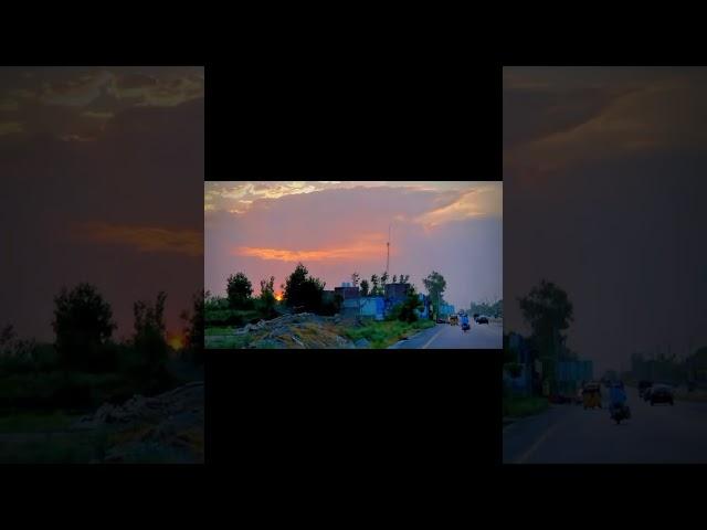 Beautiful Evening Road View in Swabi | Peaceful Weather Before Sunset ️ | Asad Ullah Khan Jadoon"