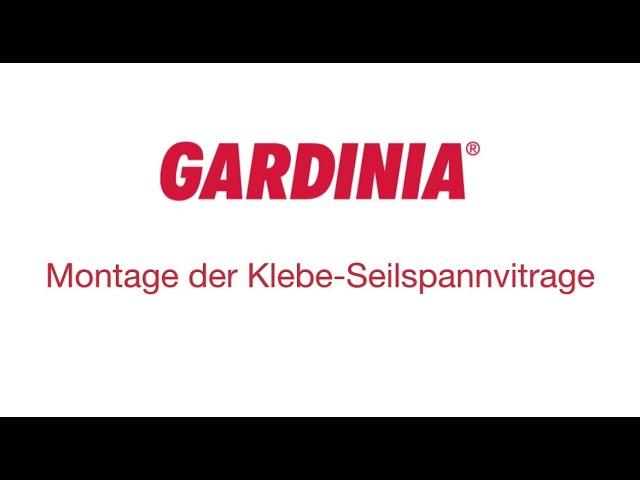 GARDINIA Montage der Klebe-Seilspannvitrage