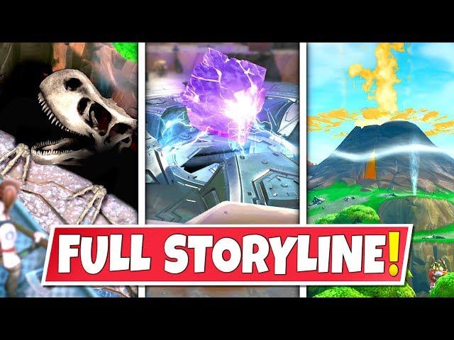 *NEW* FULL SEASON 8 *STORYLINE* IN FORTNITE SO FAR! CUBE GATEWAY, DIG SITES AND SMOKING VOLCANO!: BR