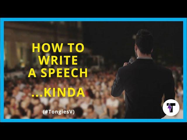 Tongal "How To Write A Speech" TongiesV