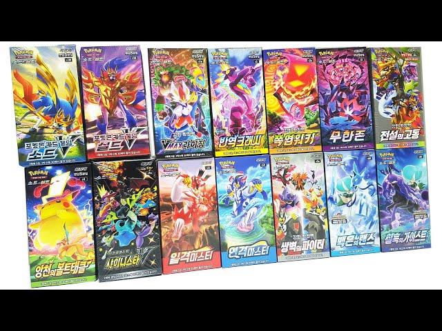 Opening $1000 Korean Pokemon card Booster Packs 14 Box !