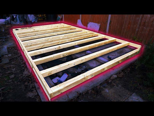 Shed Build Part 2 - Floor framing & insulation