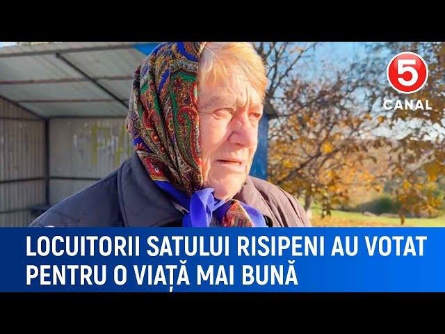 Alegeri Moldova 2024: Locuitorii satului Risipeni au votat pentru o viață mai bună